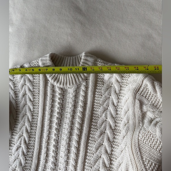 🧶Almada Label 🧶 SOLD OUT • Naia Cable Knit Sweater • cream • S - Picture 10 of 13